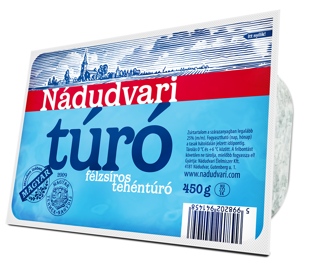 Nádudvari félzsíros túró 450g